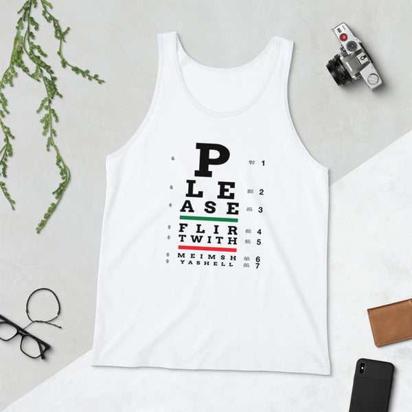 Eye test tank top